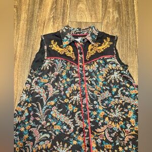 Anthropology Holding Horses Western Style Dress-A498